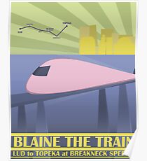 Travel Blaine Rail Poster