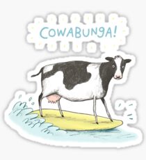Cowabunga! Sticker