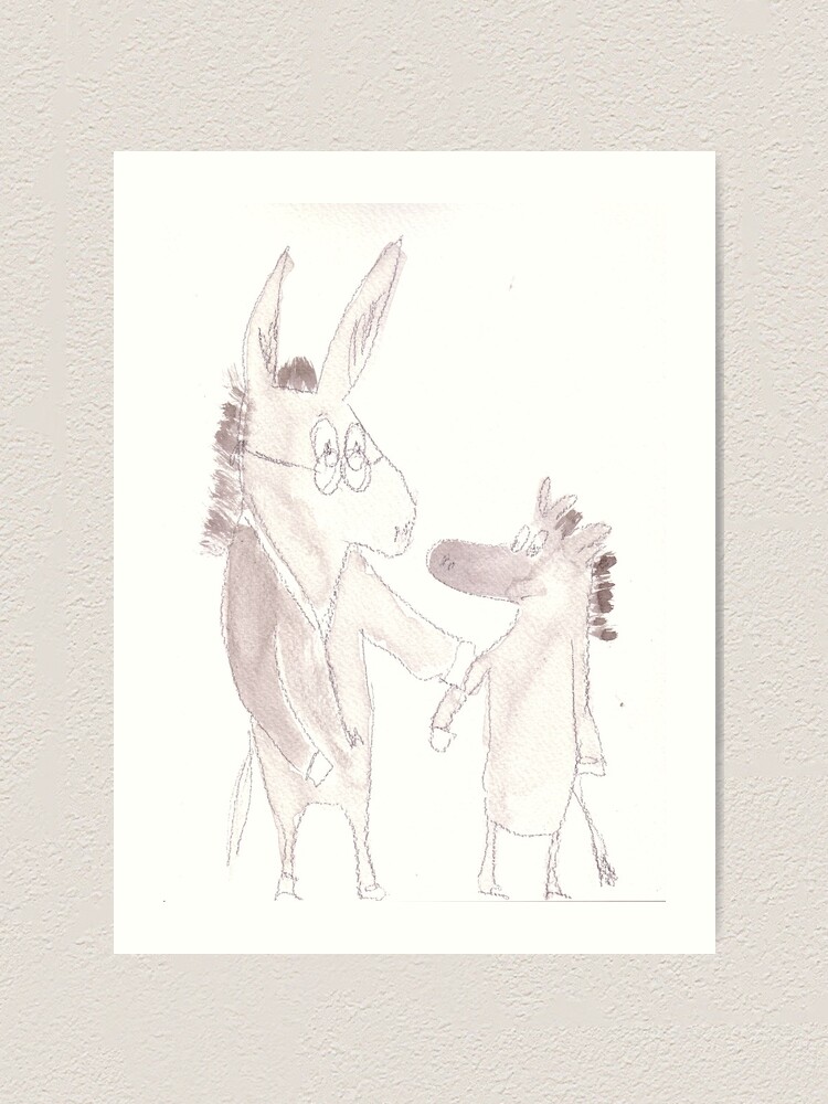 Alternate view of Dr. Donkey Art Print