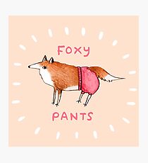 Foxy Pants Photographic Print