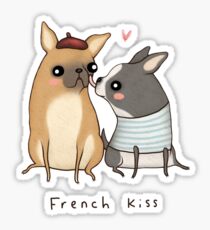French Kiss Sticker