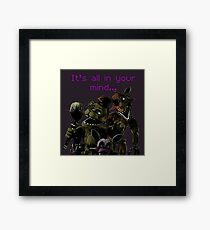 FNAF 3 Phantom animatronics Framed Print