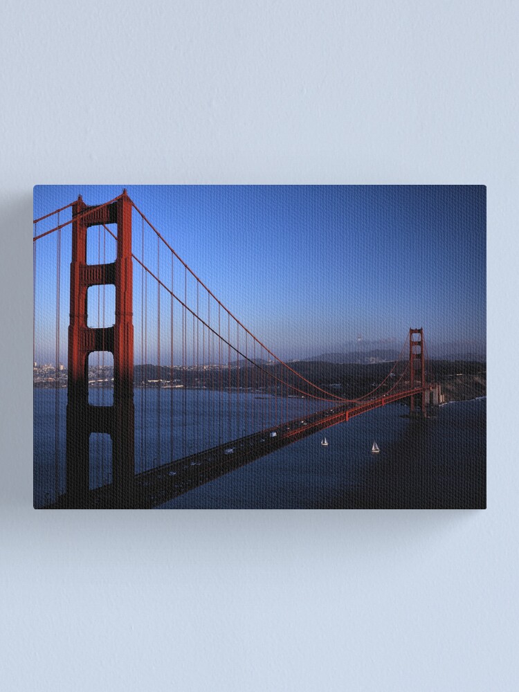 Alternate view of Golden Gate Bridge at Sunset Canvas Print