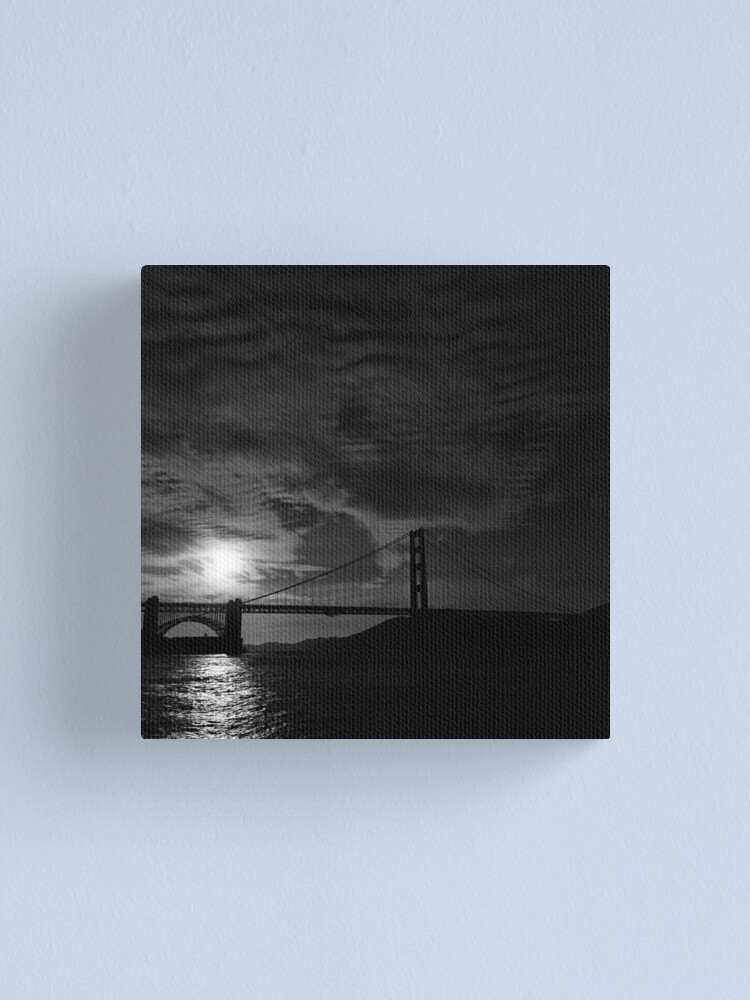 Alternate view of Golden Gate Bridge at Sunset Canvas Print