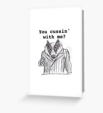 Badger Greeting Card