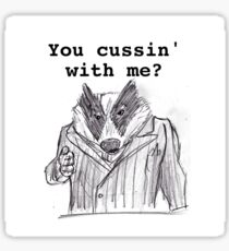 Badger Sticker