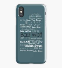 B A D W O L F iPhone Case