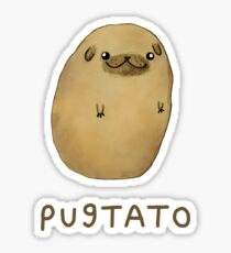 Pegatina brillante Pugtato