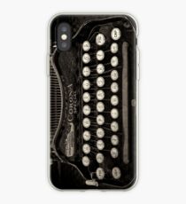 Vinilo o funda para iPhone Teclado de máquina de escribir vintage