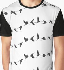 Flying Swallow Graphic T-Shirt