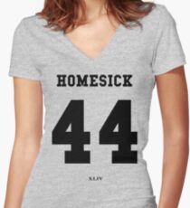 Homesick 44 Women's Fitted V-Neck T-Shirt