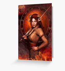 Aries from my Fantasy Zodiac Circle Greeting Card