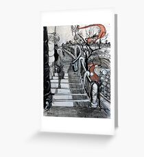 Stairs to Flinders Street (Ascending) Greeting Card