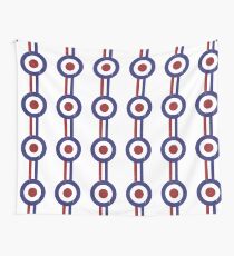 Weathered Target and stripes Wall Tapestry