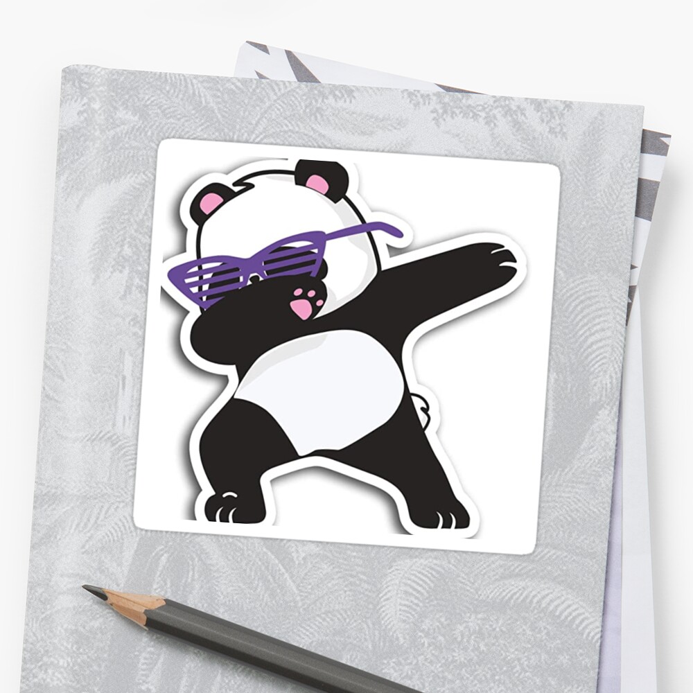 Dabbing Panda T Shirt Sticker By Pbw50172 Redbubble