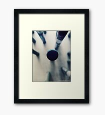 OIL PASTEL #BLUE Framed Print