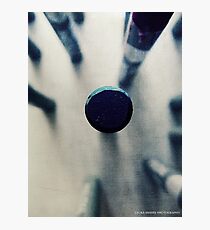OIL PASTEL #BLUE Photographic Print