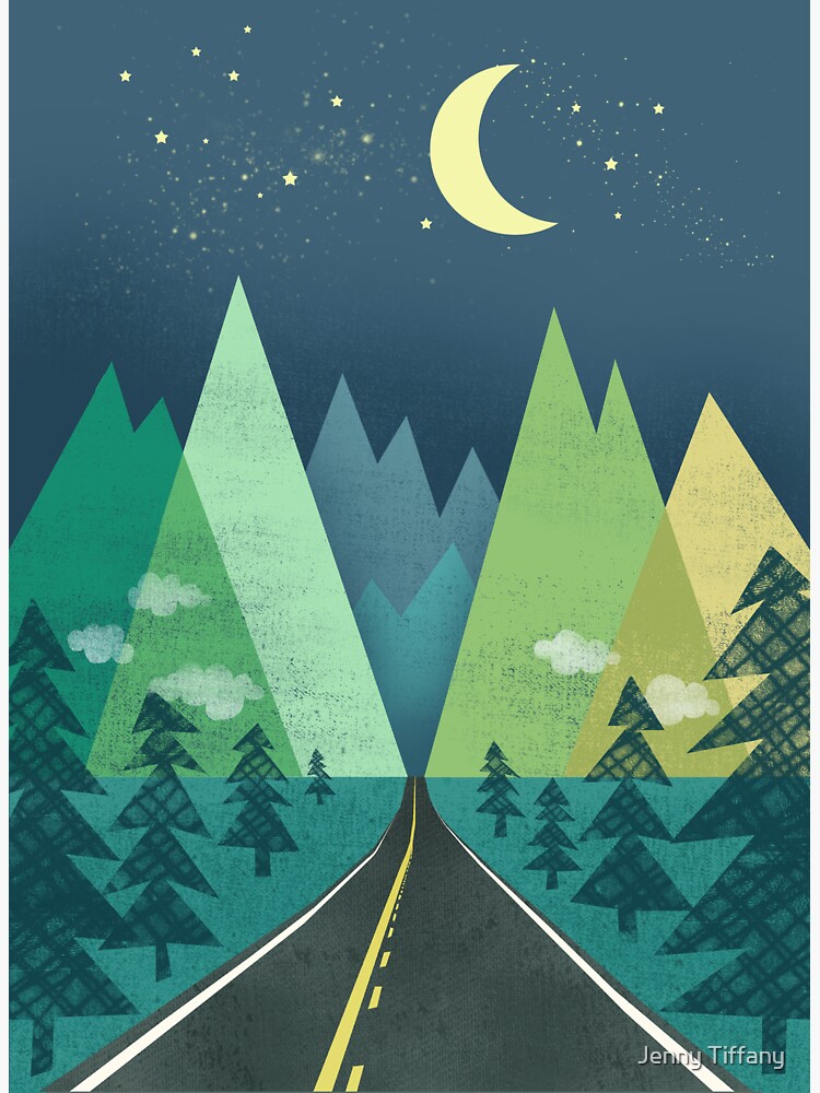 the Long Road at Night by expomonster