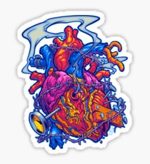 BUSTED HEART Sticker