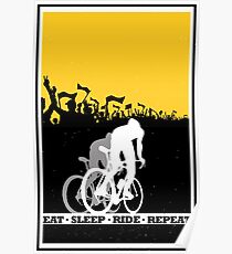 Eat Sleep Ride Repeat Poster