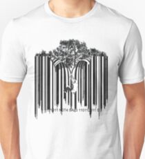 ENTFERNEN SIE DIE CODE-Barcode-Graffiti-Druckillustration Unisex T-Shirt
