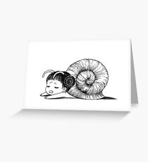 Snailgirl Greeting Card