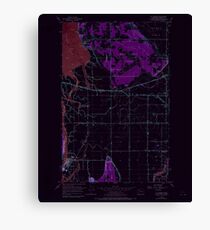 USGS Topo Map Washington State WA La Conner 241816 1956 24000 Inverted Canvas Print