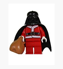 Santa Darth Vader Photographic Print