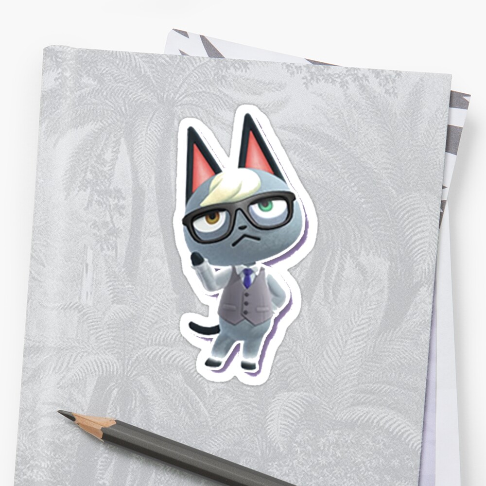 Download "Raymond from Animal Crossing PNG" Sticker by Katiearoie ...