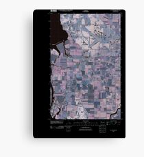 USGS Topo Map Washington State WA La Conner 20110504 TM Inverted Canvas Print