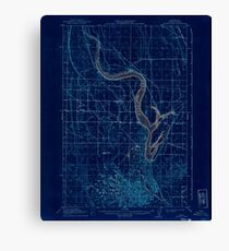USGS Topo Map Washington State WA Moses Lake 242427 1912 62500 Inverted Canvas Print