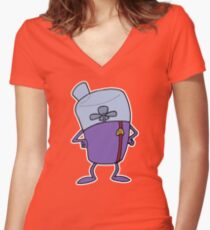 Rocko's Modern Life: The Blender Women's Fitted V-Neck T-Shirt