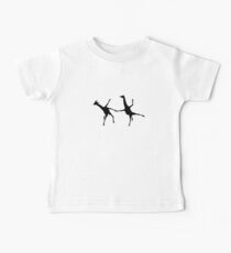 Happy Dancing Giraffes Baby Tee