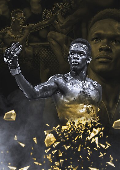 "Israel Adesanya - GOLD" Photographic Print by mikey2468 ...