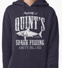 Quints Shark Fishing Amity Island Pullover Hoodie
