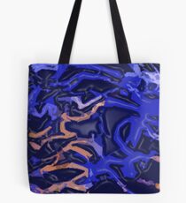 Orange Ripple Tote Bag