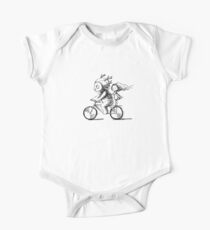 Girl and a monster on a bike One Piece - Short Sleeve
