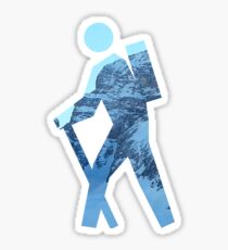 Pegatina Alpine Hiker
