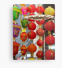 Chinese Lanterns, Ladies Market, Hong Kong Metal Print