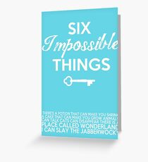 Impossible Things Greeting Card
