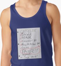 Alien Invasion Checklist Tank Top