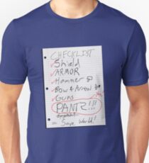 Alien Invasion Checklist Unisex T-Shirt