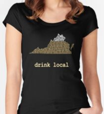 Drink Local - Virginia Beer Shirt Women's Fitted Scoop T-Shirt