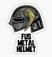 FUS METAL HELMET Sticker
