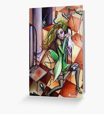 Mantis Religiosa Greeting Card