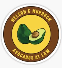 Avocados at law Sticker