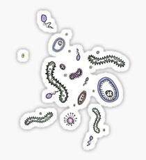 Happy Bacteria Sticker