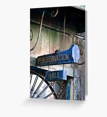 Home Of Jazz Greeting Card