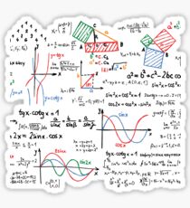 Mathematics Formulas Numbers Sticker