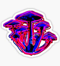 Neon Shrooms Sticker